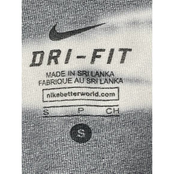 Nike Dri Fit Cropped Leggings Zebra Stripe Gray/White Sz Small Activewear Gym - Picture 7 of 8